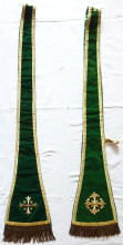 Green Antique Roman High Mass Set of Vestments 8446